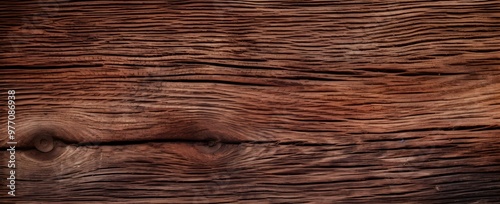 Close up Dark Wood texture. Walnut wooden background. brown table or floor. Pattern for plank and wooden wall. Old wood boards for vintage desk, surface and parquet