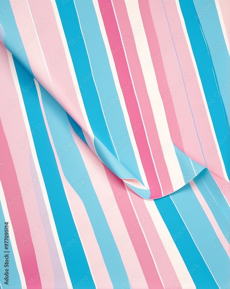 Naklejka premium Pink and blue pastel stripe pattern