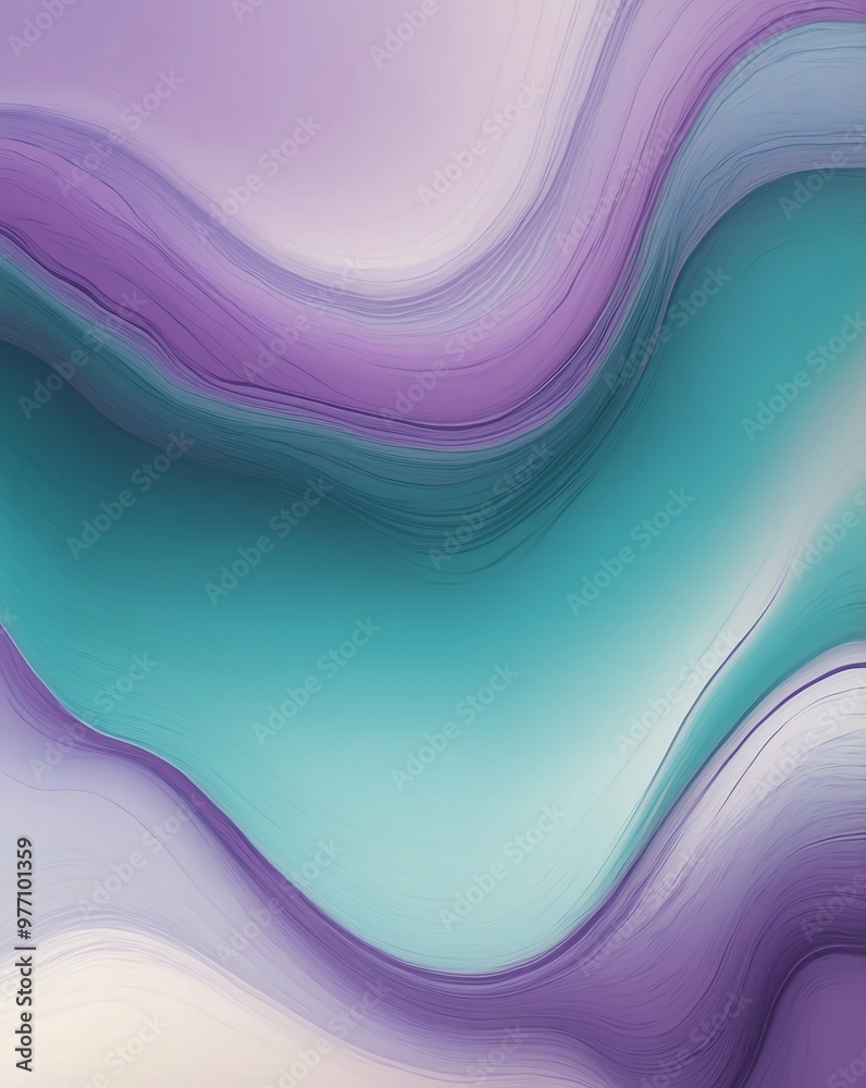 Fototapeta premium Subtle pastel transition of teal and violet