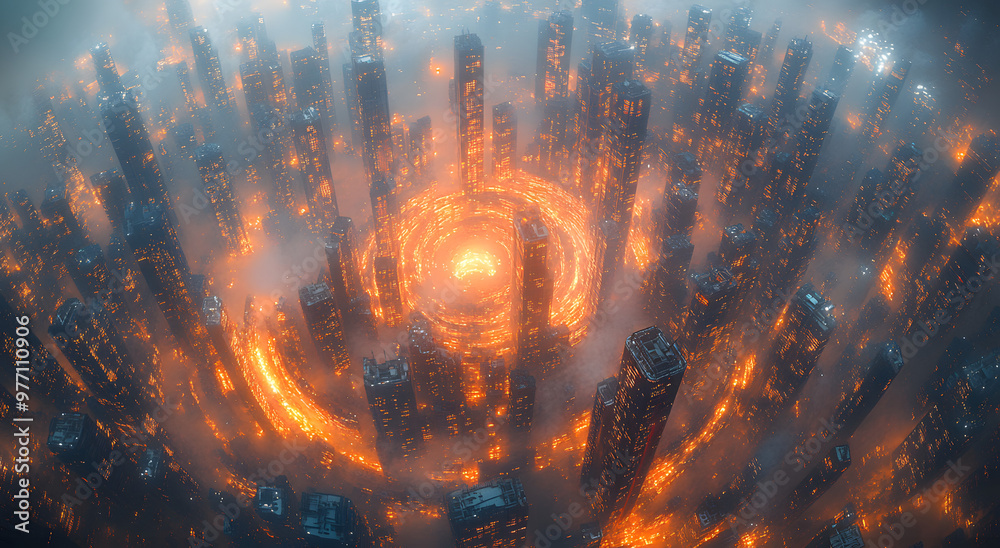 “360° Fisheye Shot of a City with Buildings and Skyscrapers”
“360° Fisheye Shot of a City with Buildings and Skyscrapers”