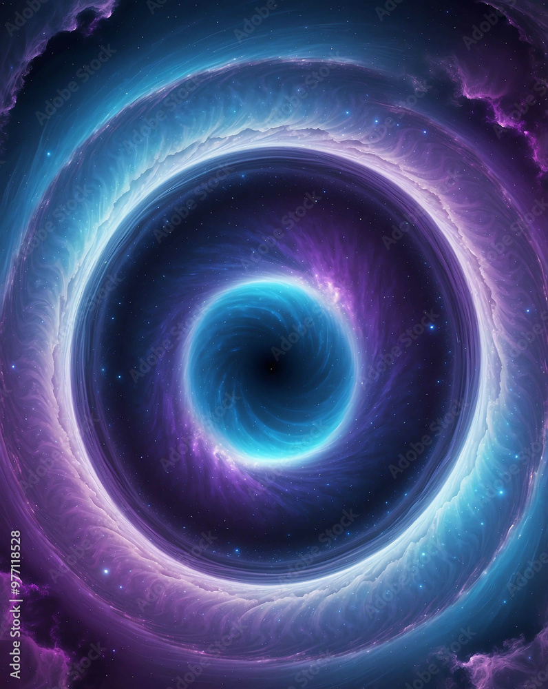 Blended blue and purple space vortex design Blended blue and purple space vortex design