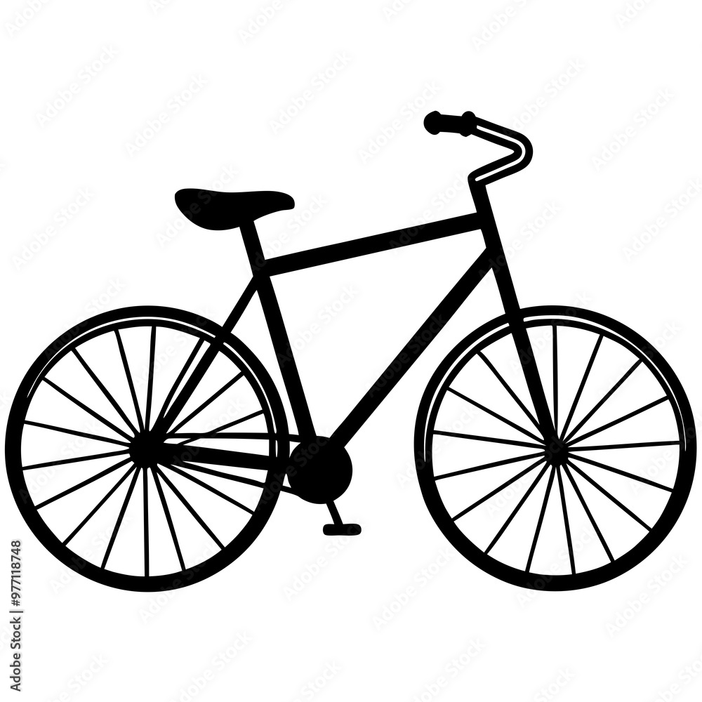 Bicycle vector, cartoon, clipart, and line art design for creative digital projects. Bicycle vector, cartoon, clipart, and line art design for creative digital projects.