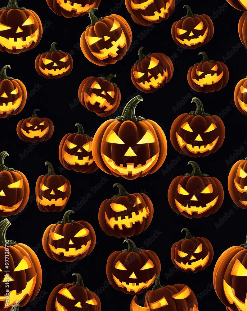 Jack o lantern with sharp grin Jack o lantern with sharp grin