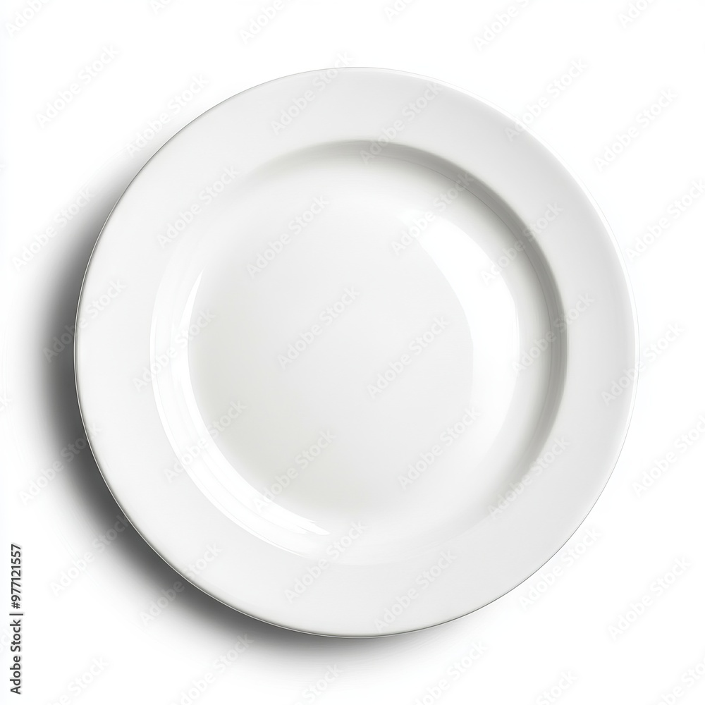 white plate isolated on white background. white plate isolated on white background.