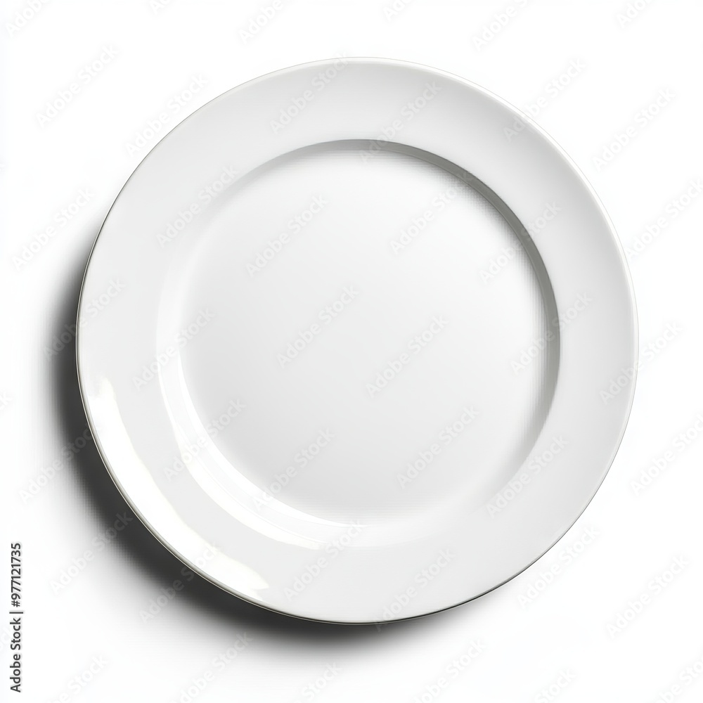 white plate isolated on white background. white plate isolated on white background.