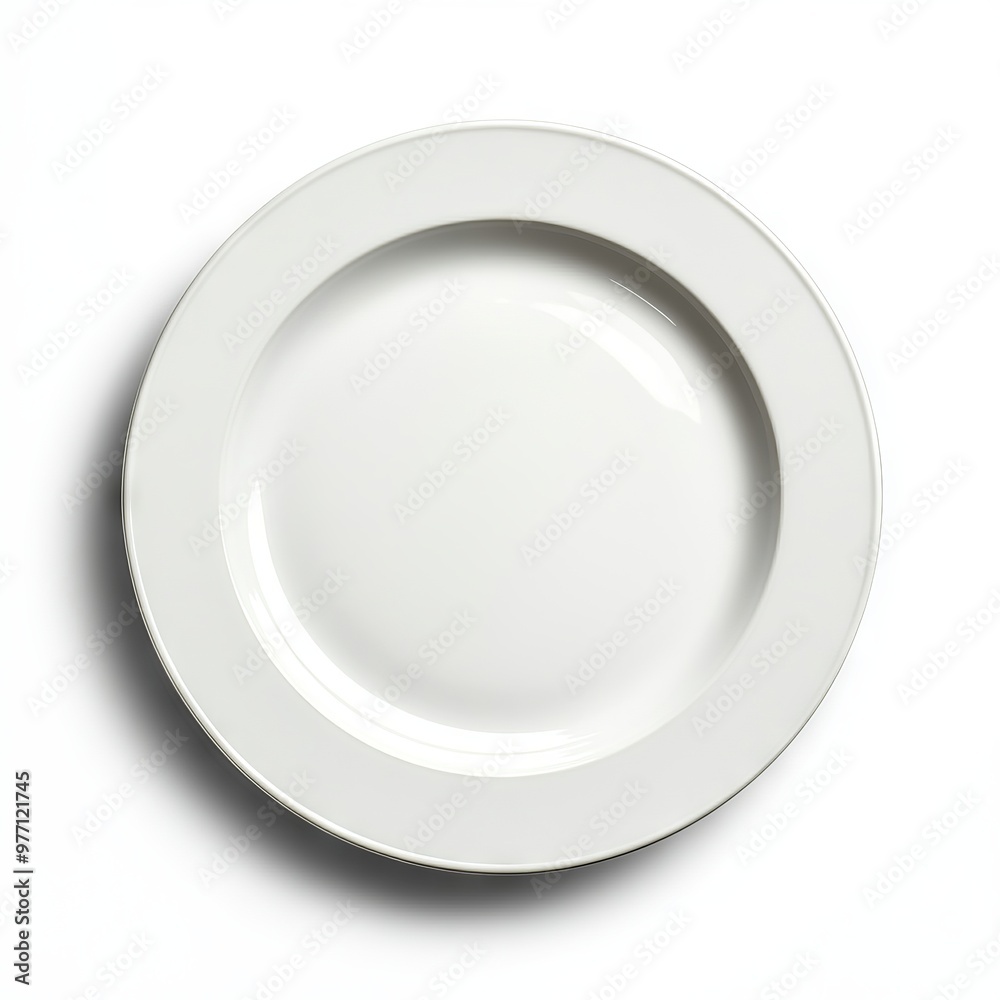 white plate isolated on white background. white plate isolated on white background.
