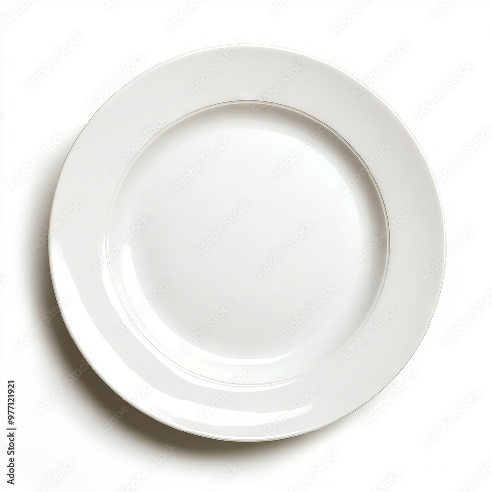 white plate isolated on white background. white plate isolated on white background.