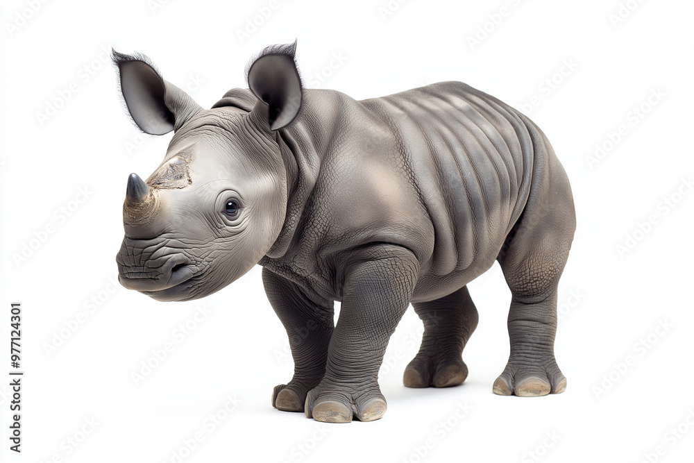 Fototapeta premium Cute Baby Rhino