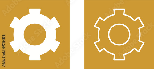Setting Gear Vector Icon