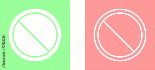 Prohibited Vector Icon