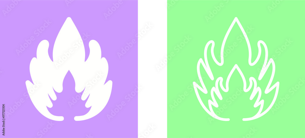 Flammable Material Vector Icon Flammable Material Vector Icon