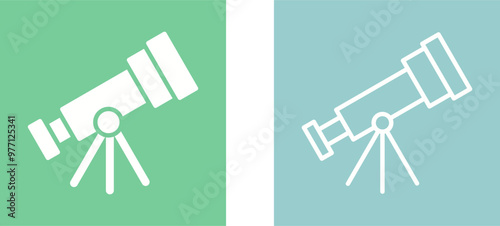 Telescope Vector Icon