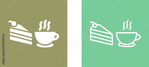 Coffee Served Vector Icon