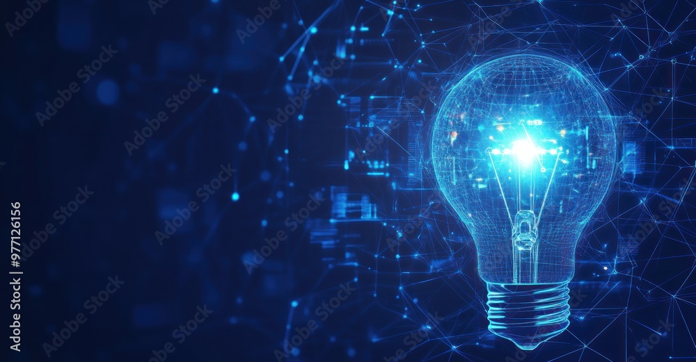 Digital Lightbulb, Idea & Innovation Digital Lightbulb, Idea & Innovation