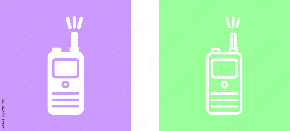 Walkie Talkie Vector Icon Walkie Talkie Vector Icon