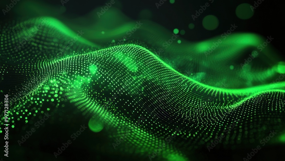 Abstract Green Wave Abstract Green Wave