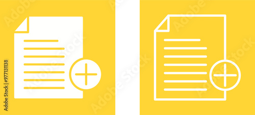 Add Notes Vector Icon