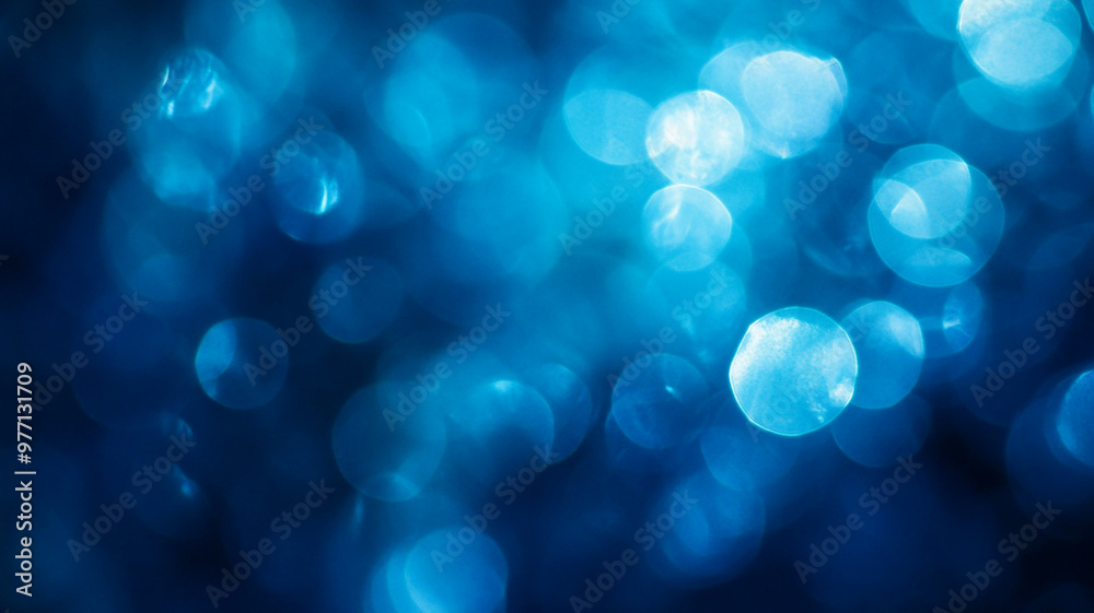 Blue bokeh lights create a dreamy atmosphere in a soft and tranquil setting during evening hours Blue bokeh lights create a dreamy atmosphere in a soft and tranquil setting during evening hours
