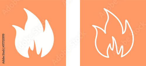 Flame Vector Icon