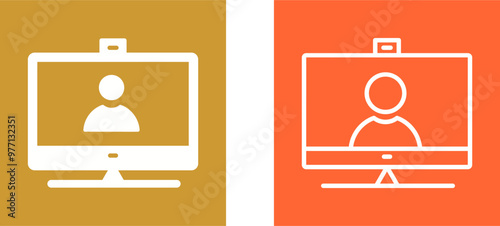 Video Communication Vector Icon