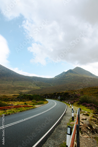 road in the mountains, isle of skye, scotland