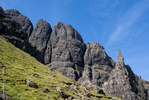 rock formation on the isle of skye in scotland