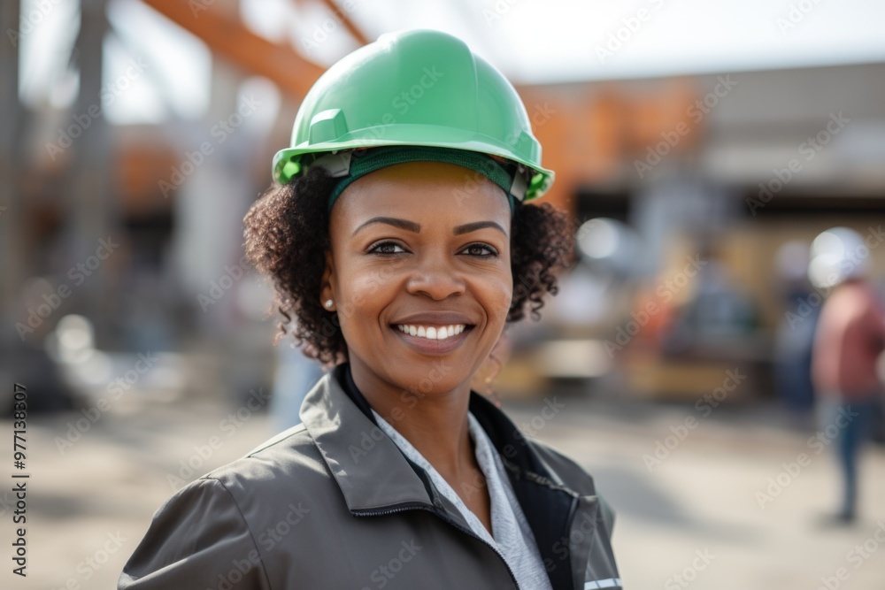 Portrait of a middle aged businesswoman on construction site Portrait of a middle aged businesswoman on construction site
