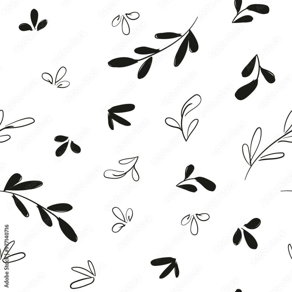 Seamless pattern with leaves. Design Beautiful print with leaves for textile vector. Seamless pattern with leaves. Design Beautiful print with leaves for textile vector.