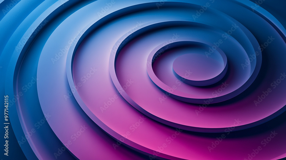 Abstract swirl pattern in vibrant shades of blue and purple with layered curves close-up Abstract swirl pattern in vibrant shades of blue and purple with layered curves close-up