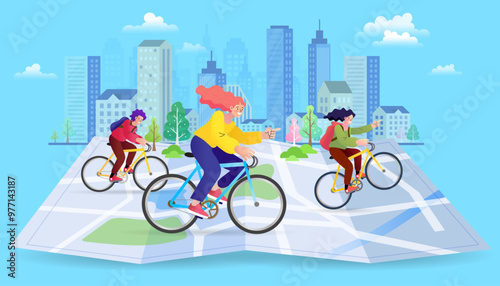 cycling in the city