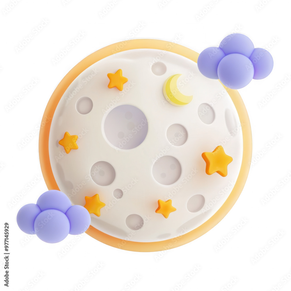 The cute image shows a playful moon surrounded by stars and fluffy clouds, which looks visually appealing and fun. The cute image shows a playful moon surrounded by stars and fluffy clouds, which looks visually appealing and fun.