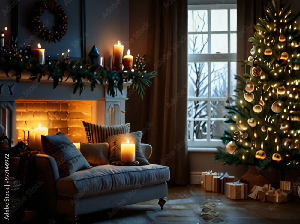christmas tree with gifts and decorations christmas tree with gifts and decorations