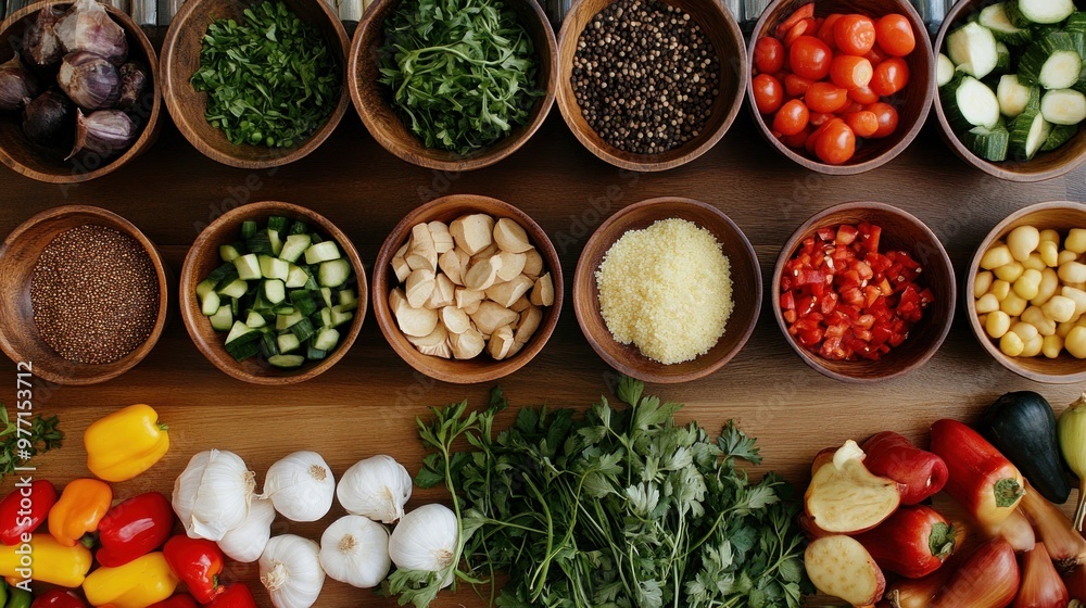 Assortment of Ingredients for Cooking Assortment of Ingredients for Cooking