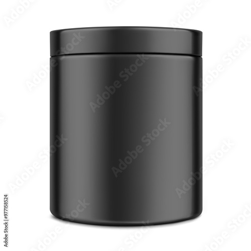 Blank cosmetic package container for creme, mask. Vector illustration isolated on white background. Can be use for your design, advertising, promo and etc. EPS10.