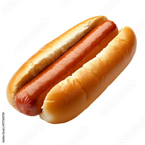 A classic hot dog served in a soft, toasted bun with a juicy sausage in the center. Ideal for picnics and barbecues, it's a popular fast-food choice