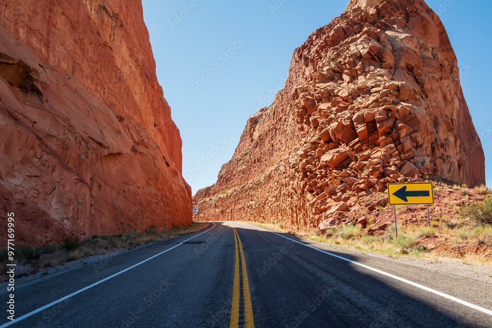 Utah state road 95 at comb ridge Utah state road 95 at comb ridge