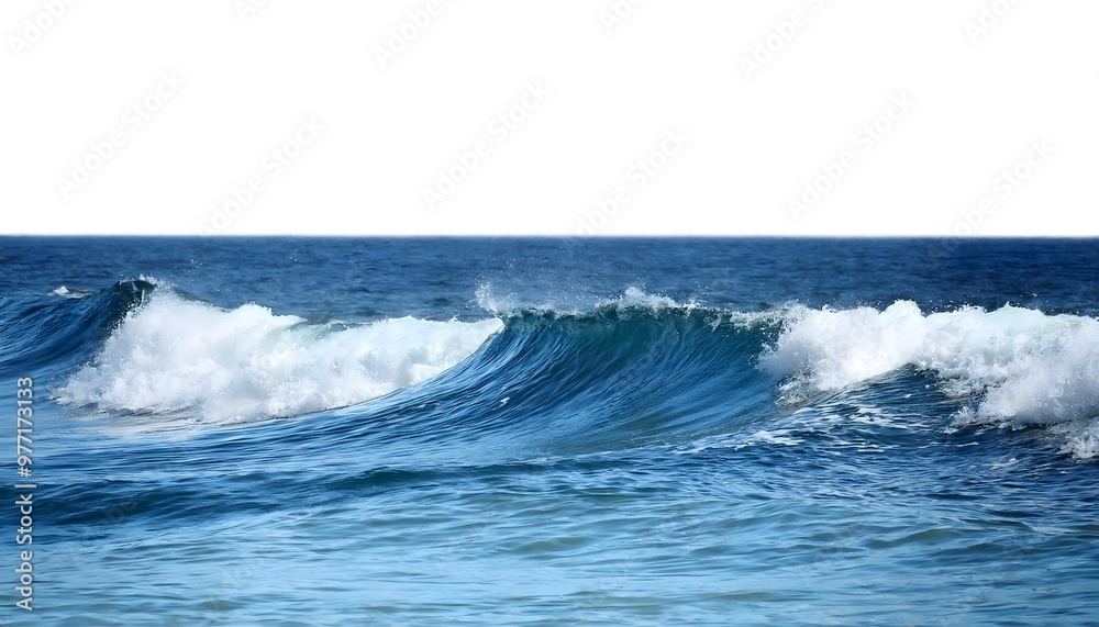 wave of the sea on the blank white background wave of the sea on the blank white background