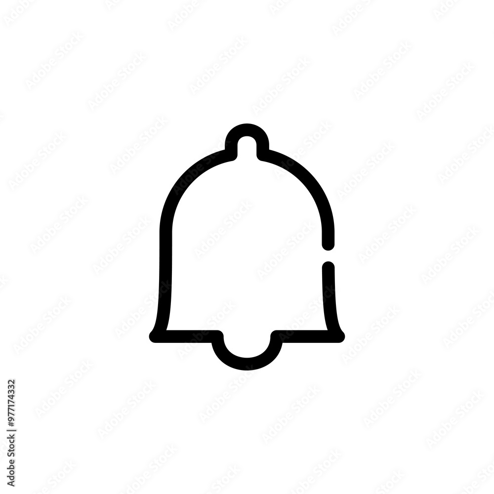 notification bell icon symbol vector template notification bell icon symbol vector template