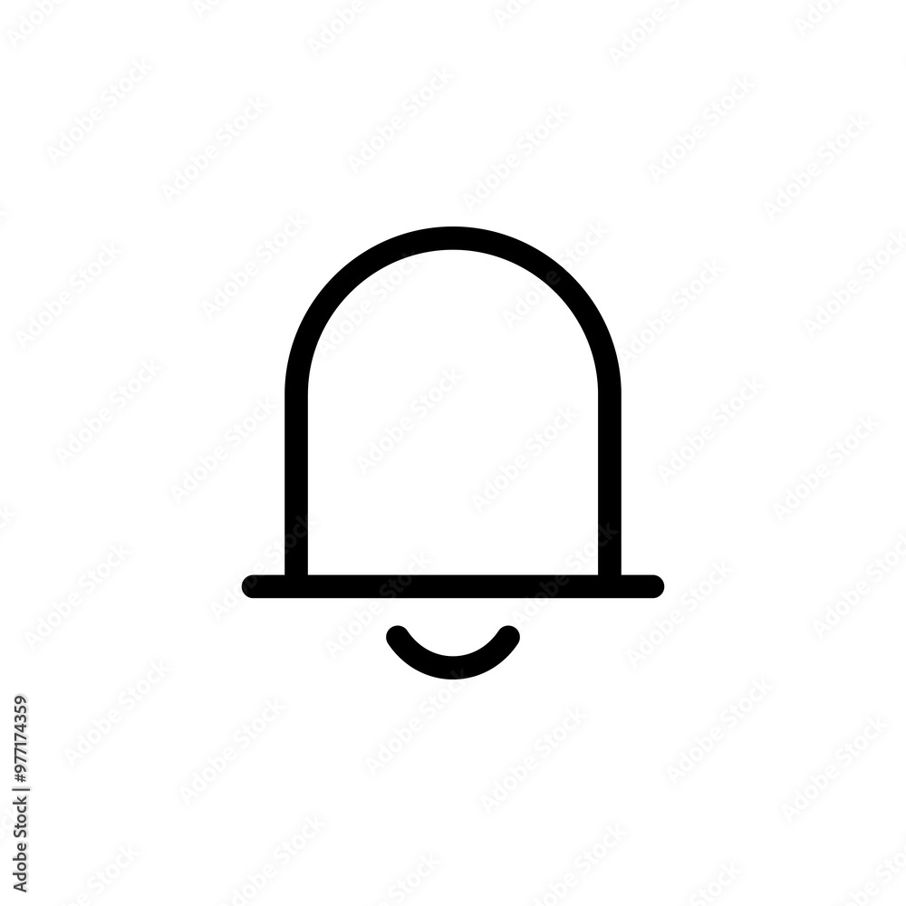 notification bell icon symbol vector template notification bell icon symbol vector template