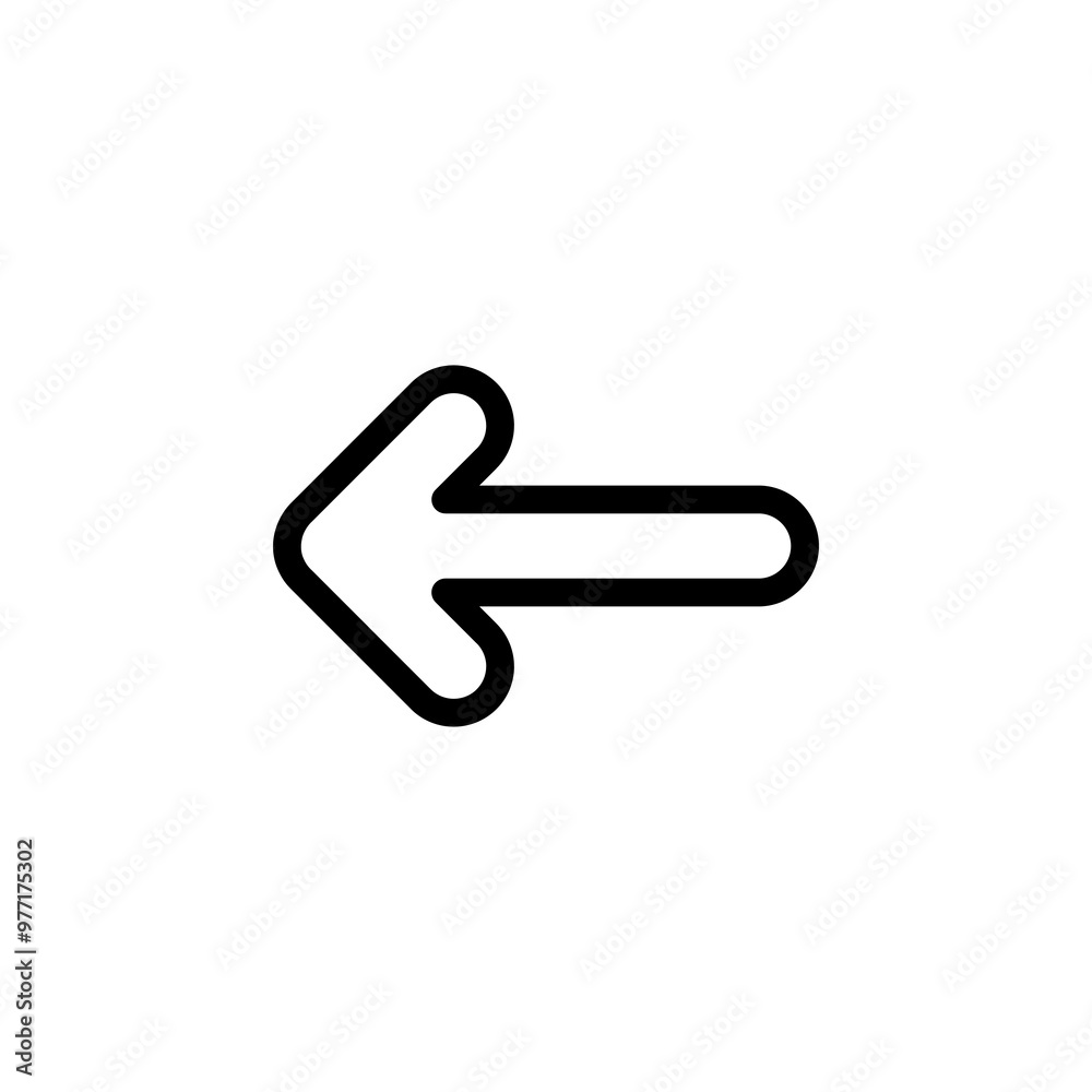 arrow, left icon symbol vector template arrow, left icon symbol vector template