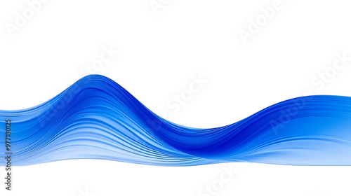 Abstract blue wave design, ideal for modern backgrounds, digital art, and creative projects looking for a touch of elegance.