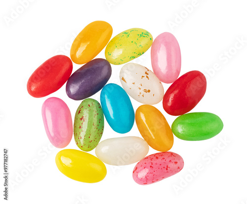 colorful fruit hard candy isolated. png file