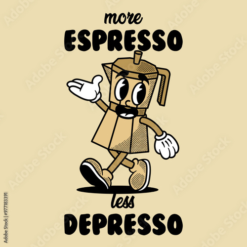 Cartoon character vector vintage retro