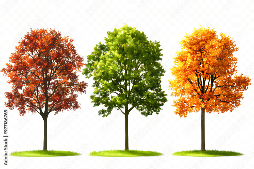 Fototapeta premium autumn fall season forest woods nature trees