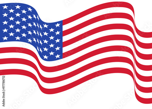 United state of america flag. Us national symbol.