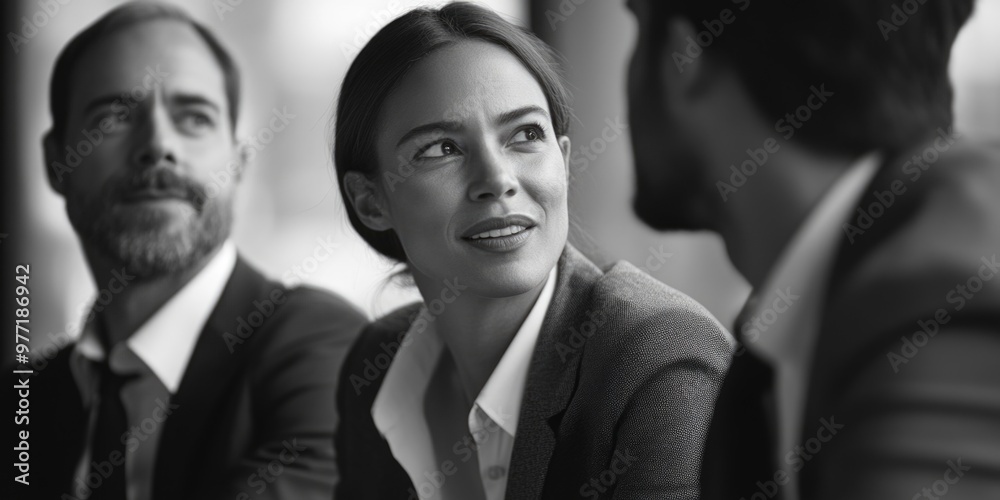 Business Professionals Collaborating in Meeting