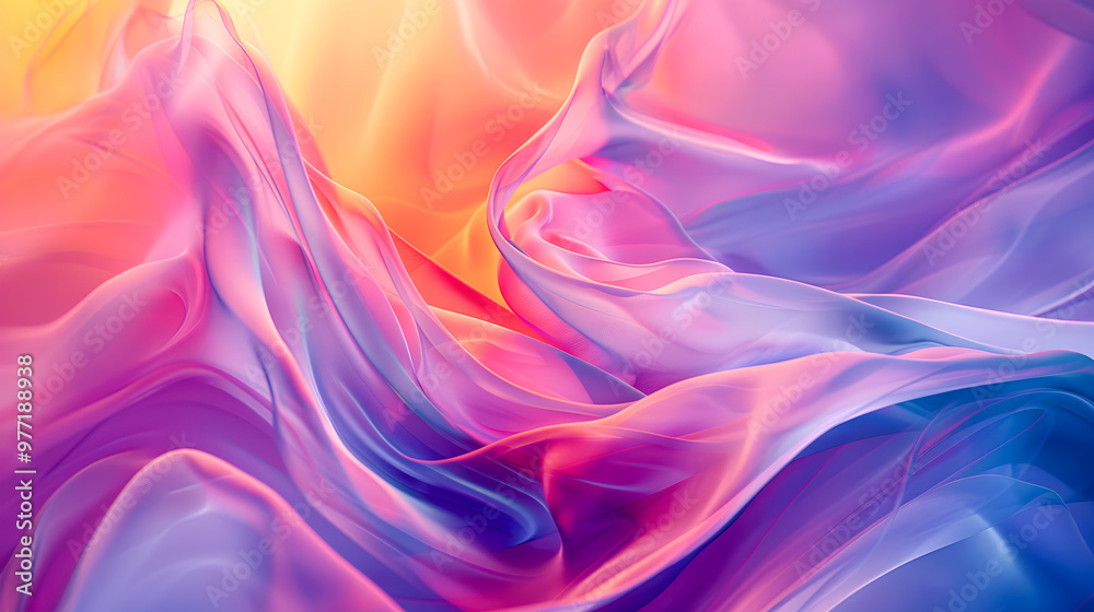 Abstract background. Colorful twisted shapes in motion, Digital art for poster, flyer, banner background Abstract background. Colorful twisted shapes in motion, Digital art for poster, flyer, banner background