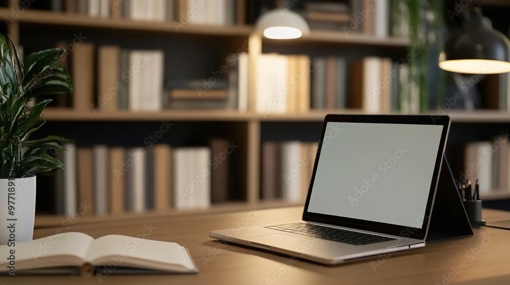 A perspective illustration of a teaching desktop featuring an open notebook, textbooks, and stationery items, creating an inviting and organized learning environment for students and educators. A perspective illustration of a teaching desktop featuring an open notebook, textbooks, and stationery items, creating an inviting and organized learning environment for students and educators.