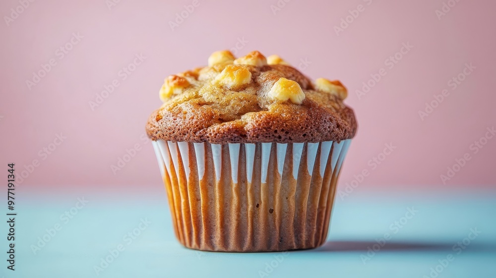 Muffin with a creative background enhancing its visual appeal and context. Muffin with a creative background enhancing its visual appeal and context.