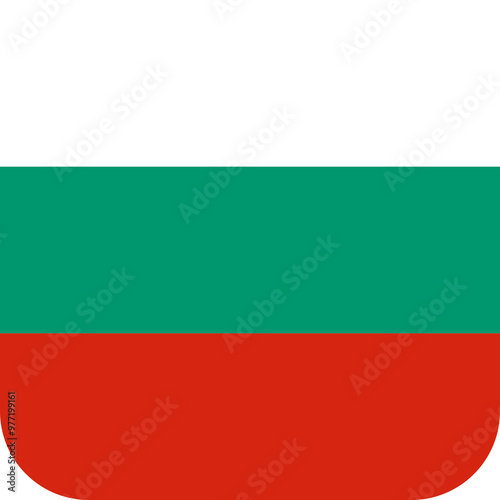 Bulgaria flag with rounded rectangle shape and transparent background Free Download Bulgaria flag with rounded rectangle shape and transparent background - GFXLoad